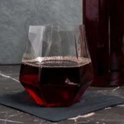 Best reviews of ???? BarMan Diamond-Shaped Plastic Stemless Wine Glasses - 12 Pack - 12 Ounce ⭐ -BarMan - shop diamond shaped wine glass scene2 700x700