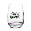 Wholesale ???? BarMan Drink Up Grinches Stemless Wine Glass ????