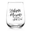 Flash Sale ???? BarMan Hakuna Moscato - Stemless Wine Glass (17oz) ????