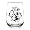 Promo ???? BarMan ???? HALLOWEEN BOOS - Stemless Wine Glass (17oz) ????
