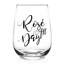 Best deal ✔️ BarMan Rosé All Day - Stemless Wine Glass (17oz) ????