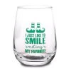 Best Sale ???? BarMan Elf - I Just Like To Smile Stemless Wine Glass ????