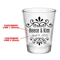 Hot Sale ⭐ BarMan CUSTOMIZABLE - 1.75oz Clear Shot Glass - Wedding Embellishment ???? -BarMan - shop embellish wedding web1 700x700