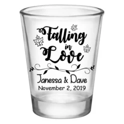 Brand new ⭐ BarMan CUSTOMIZABLE - 1.75oz Clear Shot Glass - Falling In Love ???? -BarMan - shop falling in love shot glass wedding3 700x700