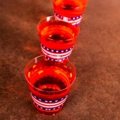 Best Pirce ???? BarMan Flag Print Shot Glasses - 40ct. - 2 Ounce ⭐ -BarMan - shop flag shot glass scene2 700x700