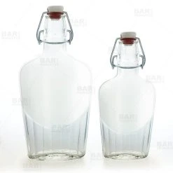 Buy ???? BarMan Flask Glass Bottle W/ Swing Top - Available In 8.5 Or 17 Ounce ✔️