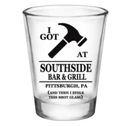 Cheap ???? BarMan CUSTOMIZABLE - 1.75oz Clear Shot Glass - I Got ???? Hammered ????