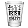 Coupon ???? BarMan CUSTOMIZABLE - 1.75oz Clear Shot Glass - Eat, Drink And Be Irish ????