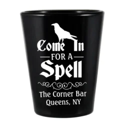 New ???? BarMan CUSTOMIZABLE - 1.75oz Black Shot Glass - Spell ???? Halloween Design ❤️