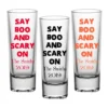 Coupon ???? BarMan CUSTOMIZABLE - 2oz Tall Clear Shot Glass - ???? Halloween- Say Boo And Scary On ????