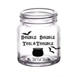 Top 10 ???? BarMan CUSTOMIZABLE - 2oz Clear Mini Mason Jar Shot Glass - Double Double Toil & Trouble ????
