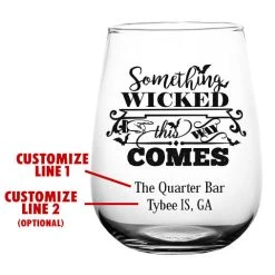Cheap ✨ BarMan CUSTOMIZABLE - Stemless Wine Glass - 17 Ounce - Something Wicked ???? -BarMan - shop lg gw swn wick ayn stemless wine glass wicked web 3 700x700