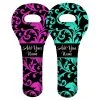 New ???? BarMan ADD YOUR NAME Wine Totes - Floral Pattern - Several Design Options ????