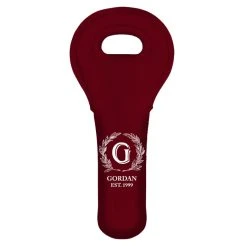 Deals ???? BarMan ADD YOUR NAME Wine Totes - Monogram Design - Several Color Options ???? -BarMan - shop lg wt 67 mono custom monogram wine bottle carrier red 700x700