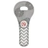 Buy ⭐ BarMan CUSTOMIZABLE Wine Tote - Monogram Design - Gray Sunburst // Chevron ????