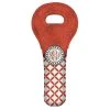 Budget ???? BarMan CUSTOMIZABLE Wine Tote - Monogram Design - Red Sunburst // Lattice Pattern ????
