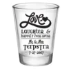 Flash Sale ???? BarMan CUSTOMIZABLE - 1.75oz Clear Shot Glass - Love, Laughter & Ever After ????
