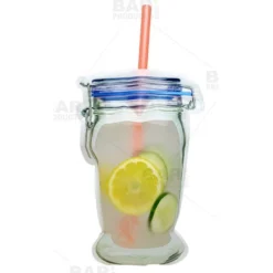 Promo ⭐ BarMan Zipper Cocktail Bags - Mason Jar Design - 32oz Or 17oz ???? -BarMan - shop mason jar zipper cocktail bag blue bp 700x700