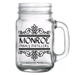 Flash Sale ???? BarMan CUSTOMIZABLE - 16oz Mason Jar With Handle - Calligraphy ????
