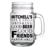 Best Pirce ???? BarMan CUSTOMIZABLE - 16oz Mason Jar With Handle - Good Beer, Good Friends ????