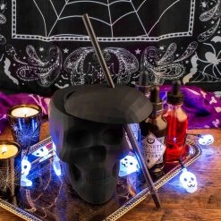 Cheapest ???? BarMan Skull Cup W/lid & Straw - 22 Ounce (Color Options) ???? -BarMan - shop matte black skull scene2 700x700