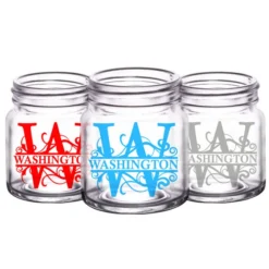Coupon ???? BarMan CUSTOMIZABLE - 2oz Clear Mini Mason Jar Shot Glass - Monogram ???? -BarMan - shop mini mason jar mono1 web 5 700x700