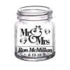 Flash Sale ???? BarMan CUSTOMIZABLE - 2oz Clear Mini Mason Jar Shot Glass - Mr. And Mrs. ????