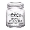 Deals ???? BarMan CUSTOMIZABLE - 2oz Clear Mini Mason Jar Shot Glass - Mr. And Mrs. Happily ????