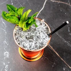 Brand new ???? BarMan BarConic® Copper Plated Mint Julep Cup - 12 Ounce ???? -BarMan - shop mint julip cup scene2 700x700