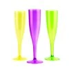 New ???? BarMan 1 Piece Neon Pack Of Champagne Glasses - 12 Count - 5oz ❤️
