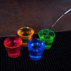 Coupon ???? BarMan Assorted Neon Shot Glasses - 50ct. - 1 Ounce ???? -BarMan - shop neon shot glasses scene2 700x700