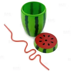 Outlet ???? BarMan BarConic® Watermelon Novelty Cup W/Lid And Straw - 28 Oz ???? -BarMan - shop novelty cup with lid watermelon with straw 800 bpc1 700x700