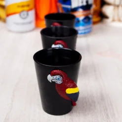 Best reviews of ???? BarMan Plastic Parrot Luau Shot Glasses - Set Of 3 ???? -BarMan - shop parrot shot glass 3pack scene2 700x700