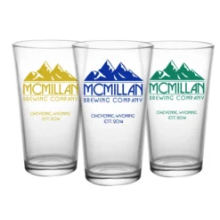 Best Sale ???? BarMan CUSTOMIZABLE - 16oz Pint / Mixing Glass - Mountain ???? -BarMan - shop pint glass mountains web 5 700x700