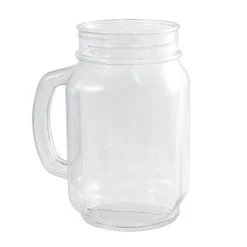 Discount ???? BarMan 32oz Mason Jar With Handle - Plastic & Reusable ✔️