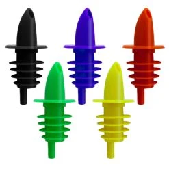 Cheapest ???? BarMan Liquor Pourers - Plastic W/ Color Options (Dozen Pack) ????