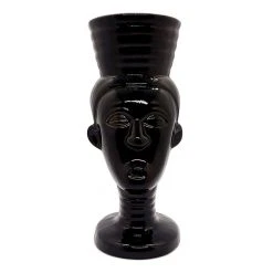 Buy ???? BarMan BarConic® Tiki Drinkware - Polynesian Queen - Black ⌛ -BarMan - shop polynesian queen black front BPC 700x700