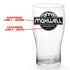 Cheapest ❤️ BarMan CUSTOMIZABLE - 20oz Imperial Pub Glass - Mountains ???? -BarMan - shop pub glass brewing co mtns web 1 700x700
