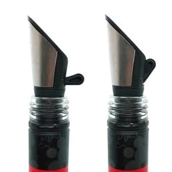 Promo ⭐ BarMan Wine Pourer And Stopper - Stainless Steel - Set Of 2 ❤️ -BarMan - shop rabbit wine pourers BPC 1 700x700