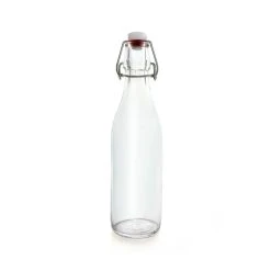 Deals ???? BarMan Round Glass Bottle W/ Swing Top - Available In 1 Liter Or 17 Ounce ???? -BarMan - shop round clear bottle swing top 17oz 700x700
