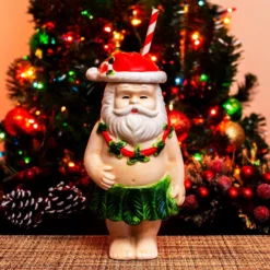 Best deal ❤️ BarMan BarConic® Tiki Drinkware - Hula Claus - 14 Ounce ???? -BarMan - shop santa scene 2 700x700