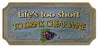 New ⭐ BarMan Wood Plaque Kolorcoat™ Bar Sign - Life's Too Short To Drink Cheap Wine ????