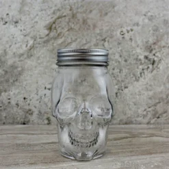 Cheap ✨ BarMan BarConic® Skull Mason Jar With Lid - 16 Ounce ✔️ -BarMan - shop skull mason mug lid bpc 3 700x700