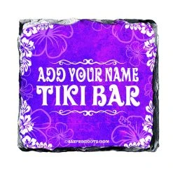 Best Sale ???? BarMan CUSTOMIZABLE Rock Slate Coasters - Tiki Themed ???? -BarMan - shop slate coaster tiki web pur 700x700