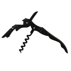 Wholesale ???? BarMan BarConic® Double-Hinged Corkscrew - Matte Black With Black Worm ????
