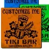 Flash Sale ???? BarMan CUSTOMIZABLE Coaster - 3.5in Square Foam - Tiki Design ????