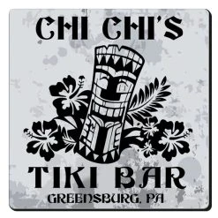 Flash Sale ???? BarMan CUSTOMIZABLE Coaster - 3.5in Square Foam - Tiki Design ???? -BarMan - shop square foam coaster white tiki web1 700x700