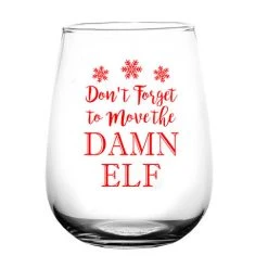 New ???? BarMan Move The Elf Stemless Wine Glass ????