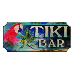 Cheap ???? BarMan Wood Plaque Kolorcoat™ Bar Sign - Tiki Bar ⌛