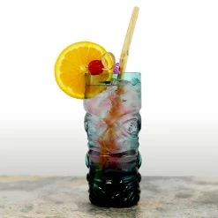 Best Pirce ???? BarMan BarConic ® Tiki Glass - Teal - 15 Ounce ???? -BarMan - shop tiki glass blue tinted bpc 4 700x700